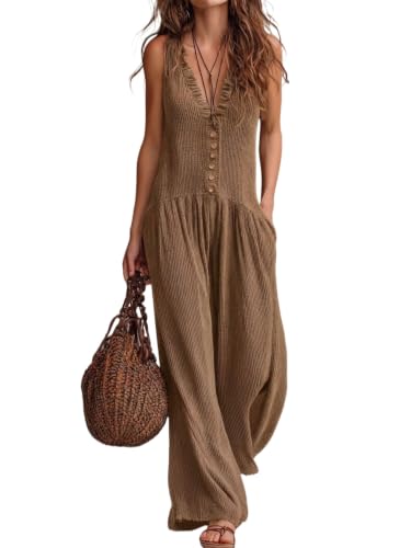 Combinaison bohème ample sans manches pour oublier la chaleur de l'été avec style