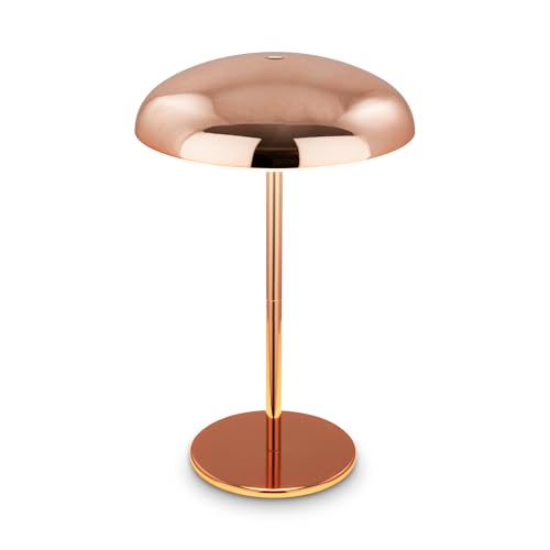 BRILONER - Lampe de table sans fil LED IP44 avec bord lumineux, variateur tactile, batterie interchangeable, lampe de chevet sans fil, lampe de salon à poser, 19,5x30,5...