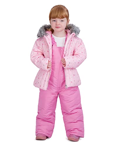 Image of Rothschild Girls' Ski Jacket and Snowbib Snowsuit Set