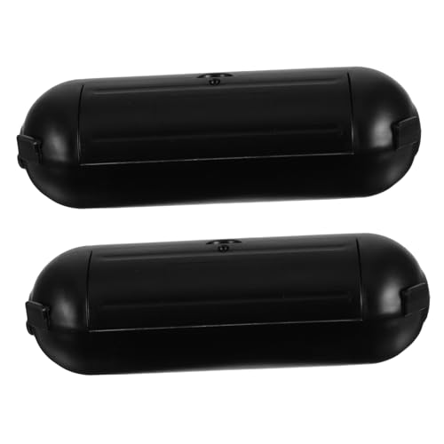 Veemoon 2 Cubiertas Impermeables Para Enchufes Para Exteriores Para Extensiones De Cable Impermeables Resistentes A La Intemperie De Polipropileno Y Tpr Color Negro