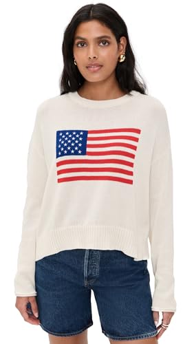 Z SUPPLY Womens Sienna Flag Sweater Sea Salt M