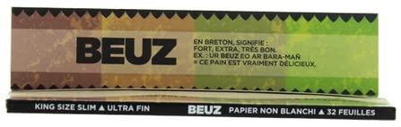 Beuz Slim Brown x50 Rolling Papers - Image 3