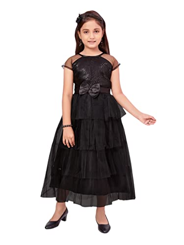 Image of Aarika Girls Fit And Flare Maxi Gown