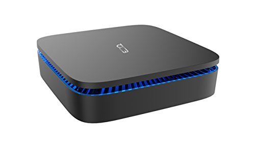 Billow Technology Mini PC - Mini PC (Intel J3355, 4 GB DDR3 RAM, 64 GB intern geheugen, Windows 10), zwart