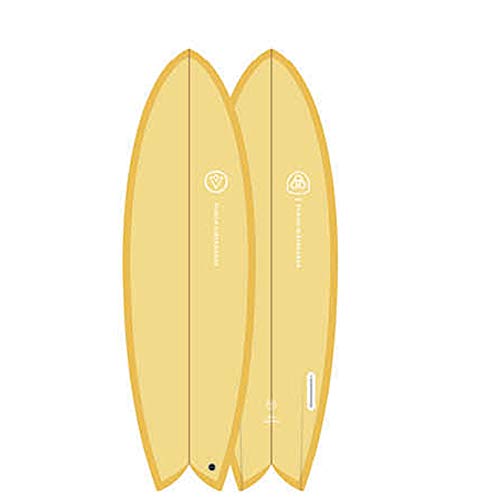 Venon Node twinfin Retro Fish Tabla de Surf - Bosque, 5.11 FT
