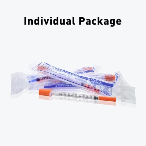 Image of U-100 1ml 30 Gauge 5 /16 inch Syringe, Individually Packed 20 PACK