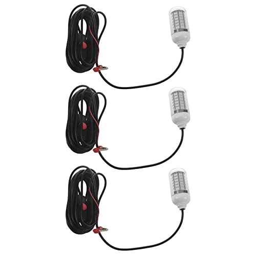 Lampe de pêche sous-marine LED 12V verte lot de 3 pour crevettes