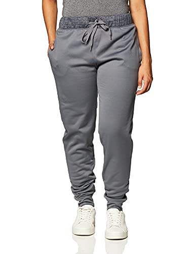 Hanes Women's Sport Performance Fleece Jogger Pants with Pockets, Dada Grey Solid/Dada Grey Heather, L