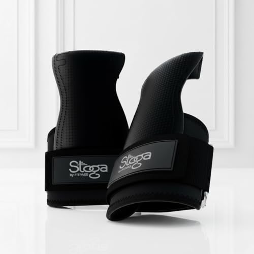 Image of Stoga PowerGrip Lifting Straps | All-in-One Weightlifting Straps with Wrist Support, Non-Slip Pad for Deadlifts, Pull Ups & Gym Workouts