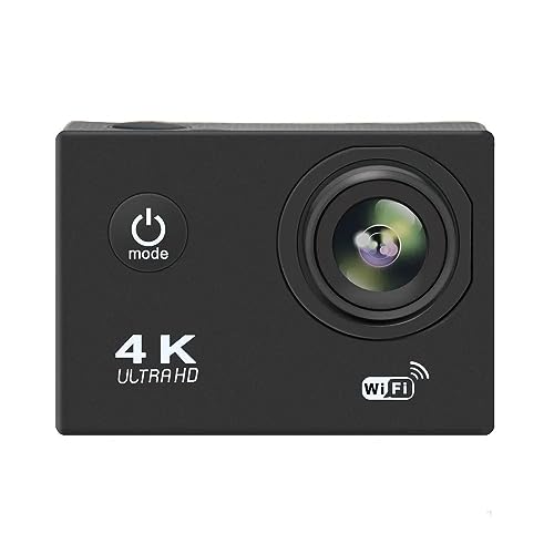 Image of 4K Action Camera with Accessories Kit | WiFi | 170 Degree Wide Angle Lens | 30m Underwater Waterproof Vlogging Camera for YouTube Vlog, Bike Helmet Motovlogging & Travel Pro Cam