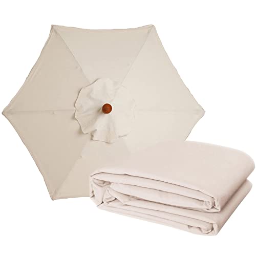 Toile de rechange parasol 300cm anti pluie pour réparer un toit usé