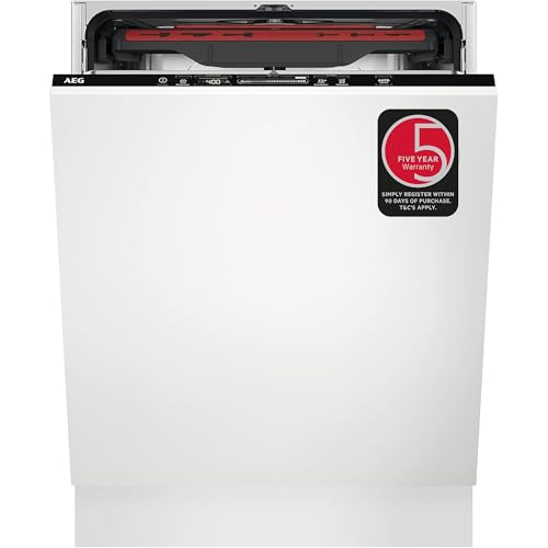 AEG FSS64907Z Fully integrated Dishwasher with AirDry Technology, 6000 Series, MaxiFlex Drawer, SatelliteClean, 14 Place Settings, QuickSelect Touchscreen, 550x596x818 mm