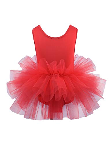Image of Girls' Camisole Dance Tutu Leotard with Fluffy 4-Layers Ballet Dress for Ballerina (18 Months - 7 Years)