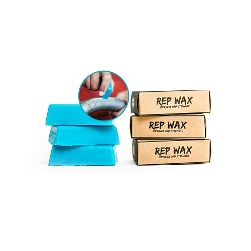 Rep Wax Fitness Wax Bar - Use for Crossfit, Gymnastics, Weight Lifting, and More - Perfect Alternative to Messy Powder Chalk and Tape - Crush Your WOD Without Hand Rips or Abrasions - Includes 3 Bars