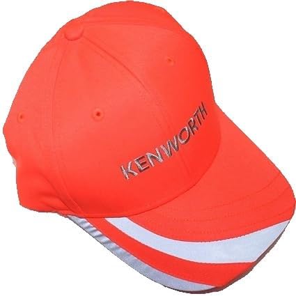 Kenworth kw high Visibility Reflective Safety Orange hat Cap