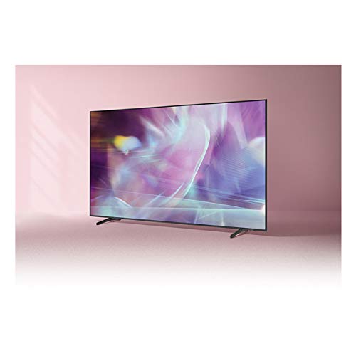 معالج تلفزيون QLED 4K مقاس 75 بوصة من سامسونج بتصميم رفيع وانيق PQI 3100 وخاصية +HDR 10 وتباين عالي الجودة ولون عالي الدقة 100% مع خاصية تعتيم ووضوح UHD ومستقبل مدمج - QA75Q60ABUXUM (موديل 2021)