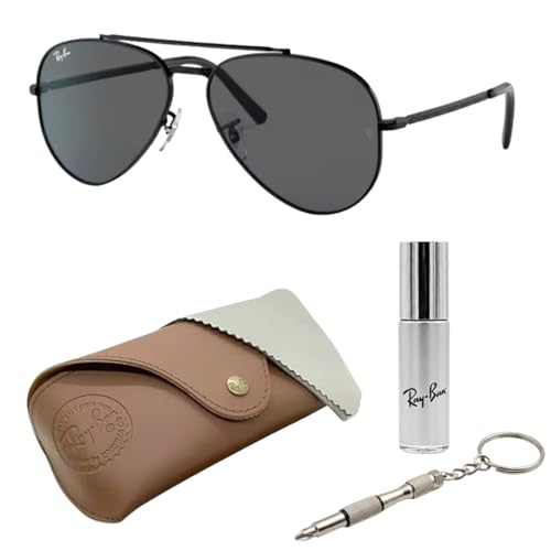 Image of Ray-Ban RB3625 NEW AVIATOR Pilot Shaped Sunglasses for Men & Women with Official RAYBAN Eyewear Kit