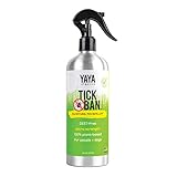 TICK BAN Yaya Organics All Natural Extra Strength Tick Repellent DEET Free - 16 Ounce Spray Bottle