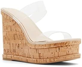 ALDO Women's Lazul Wedge Sandal, Bone, 8.5 | Image 1