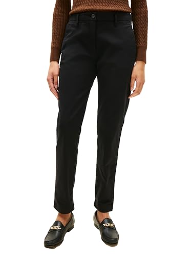 Image of Tommy Hilfiger Women's Twill Slim Chino Pants with Stretch Mid Rise Ankle Pants