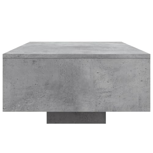 Table basse rétro gris béton avec LED : sublimez l'atmosphère de votre intérieur