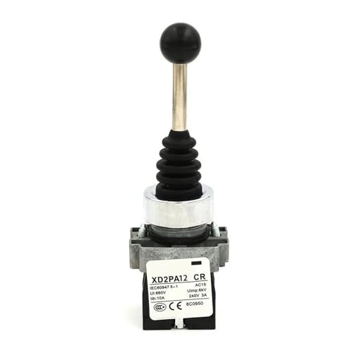 ITCLEYMDZV 1pc 2NO 2 Positions XD2-PA12 Cross Push Button Switch Latching Self-Locking Joystick Switch