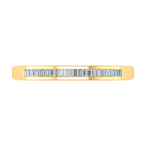 14K Gold Classic Channel Set Baguette Diamond Wedding Band (0.15 Carat) (I1-I2 Clarity)3