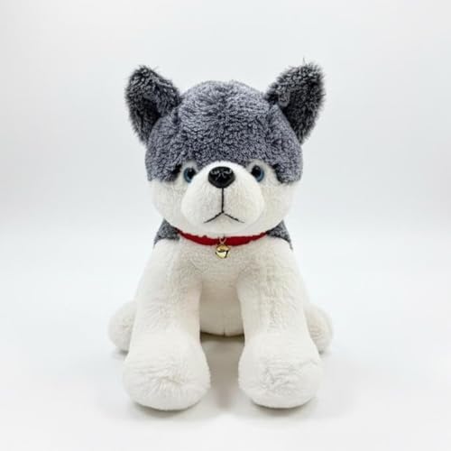 Image of ELITE CREATIONS Husky Dog Soft Toy 35 cm | Cute Husky Plush Stuffed Animal | Soft Cuddly Dog Toy for Kids Boys Girls | Birthday Gift Baby Toy Room Decor