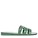 Sam Edelman Women's Bay Jelly Flat Sandal, Green Garden, 8