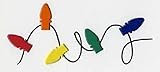 Christmas Bulb Brads - Primary Assortment - 50ct