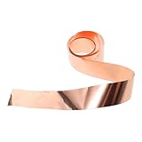LIFKOME Reines Kupferblech Rolle Hochleitfähiges Kupferband für Elektrische Reparaturen und DIY Bastelprojekte Vielseitiges Kupferfolienblech für Industrie und Elektronik
