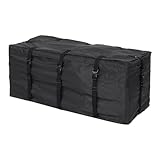 RUNROTOO Autodachtasche mit 11 Kubikfuß Fassungsvermögen 120x51x51cm aus Oxford Stoff und Doppeltem Reißverschluss für Extra Stauraum Beim