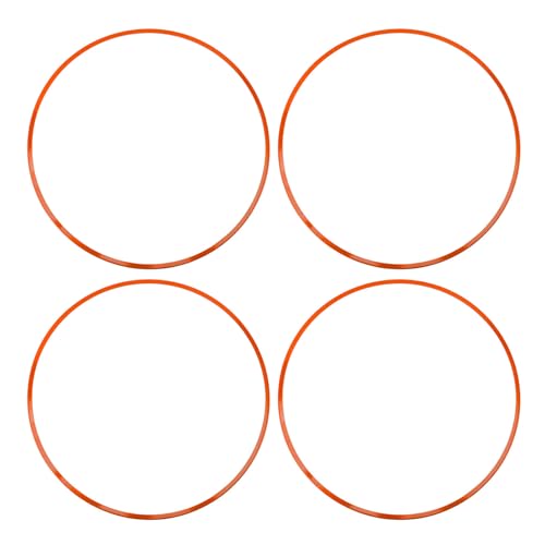 Protectores de llanta de aleación de aluminio de 16 pulgadas, ajuste universal para bordes planos, diseño autoadhesivo para fácil instalación, con protección premium contra rasguños (Naranja) miniatura 6