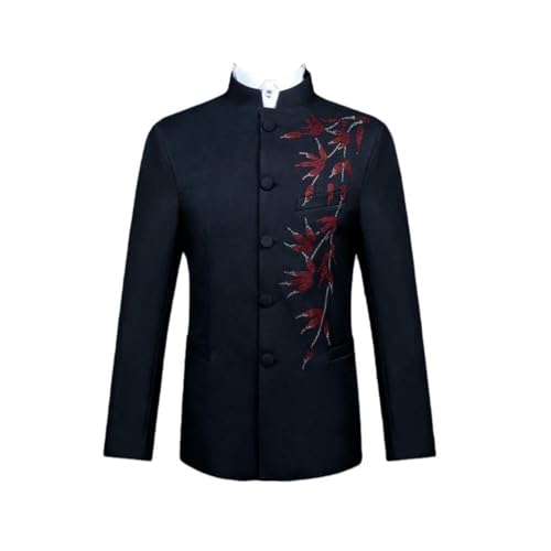 Blazer chinois homme col montant en acétate pour remplacer le costume classique