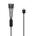 KOKKIA ChargingCable_Lightning.USBC.MicroUSB : 3 in 1, 1.2m (3.9ft), Cable for Charging 3 Devices at The Same time. Compatible with Apple Lightning Connector, USB C, Micro USB Devices.