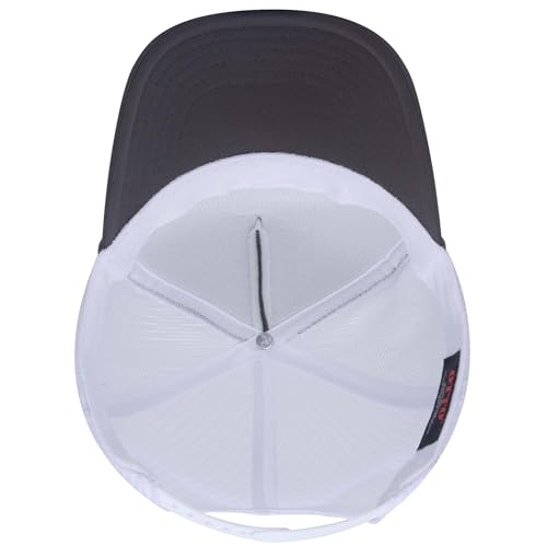 Image of OTTO Polyester Foam Front 5 Panel High Crown Mesh Back Trucker Hats in 97, Bulk, Wholesale