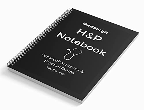 Caderno H&P, bloco de notas de história e física para estudantes, médicos, enfermeiros (caderno de h