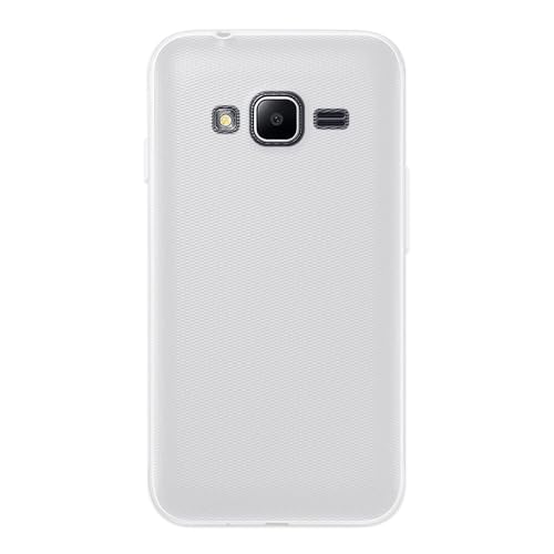 Shantime Soft Case Compatible with Samsung Galaxy J1 Mini Prime, Slim Shockproof Bumper Protective Back Cover, Anti-Scratch Flexible Shell, Grip-Friendly(White)