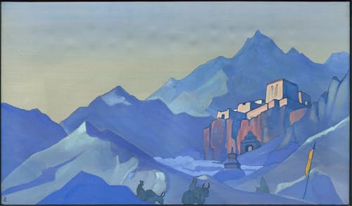 Affiche Forteresse de l'Esprit de Nicholas Roerich impression sur toile 60x90cm pour salon