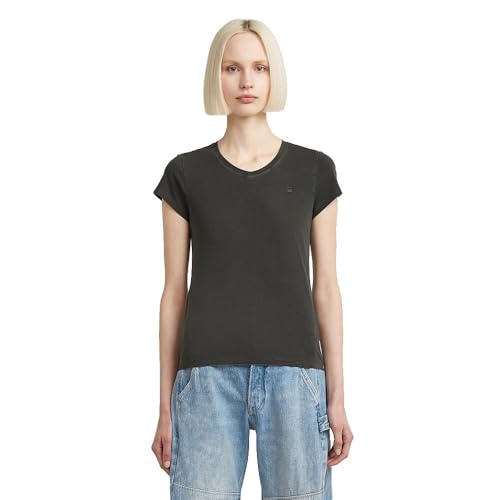 G-STAR 8719965012981 Eyben Slim V-Neck Top 2.0, Grigio (Asfalt GD D24533-b059-b575), XS