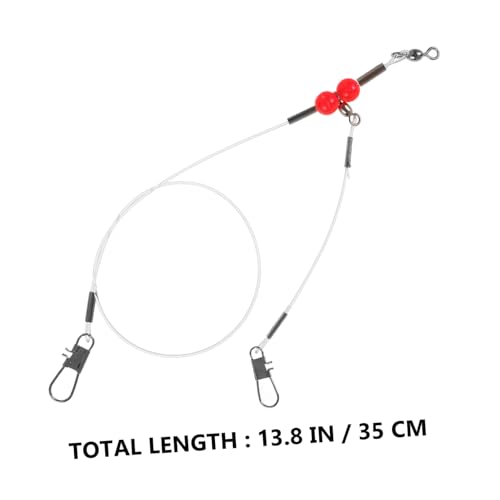 Set de 6 líderes de pesca de nylon resistentes KESYOO miniatura 2