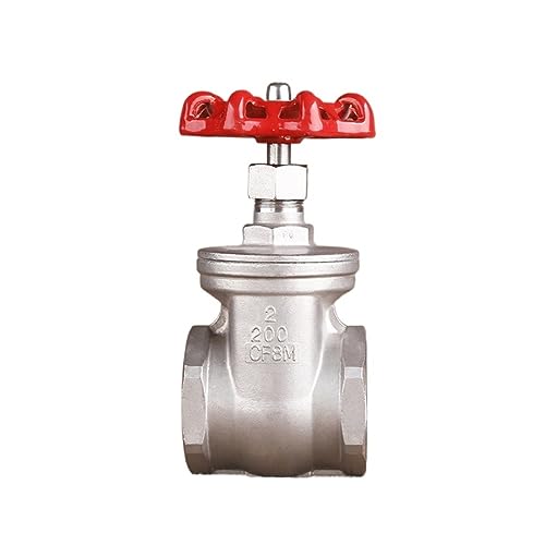 Lmmdhi DN15 DN20 DN25 Manual Globe Valve Stainless Steel 304 Female Thread Straight Through Gate Valve Hard Seal Stop Valve (Size : 1
