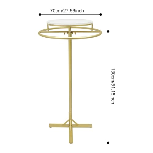 Présentoir à vêtements rotatif en spirale avec table pour boutique - 4