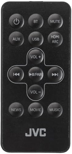 Barre de son JVC TH-E324B Noir 2.0-Canal, HDMI ARC, Bluetooth, USB