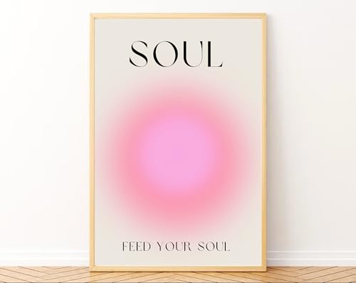 Image of Gamya Spiritual Big Aesthetic Framed Meditation Affirmation Motivational Posters For Living Room, Bedroom Office Wall Decor, Dopamine art /Girls Boys Gift Item (13x19 Inches) (MBS Trio)