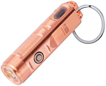 RovyVon A9 Copper Mini Torch 650 High Lumens, USB Rechargeable Flashlight, EDC Gears for Gift Torch Christmas Gift