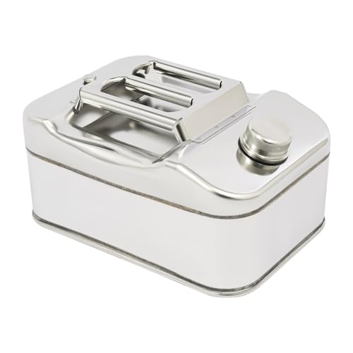 Benzinkanister 10L Edelstahl Verdickter Kanister Benzin Reservekanister Autokanister Transportkanister Oil Wassertank mit Rohr