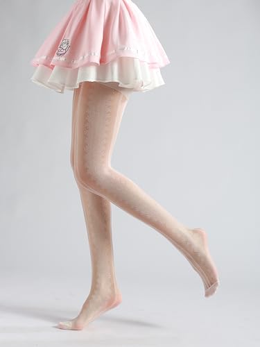 Image of Sahabowi Women Tights, Sheer High Waist Pantyhose, Vintage Control Top Stockings, Siwa7