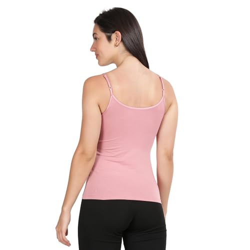 Image of Lavos Women's Camisoles, Sleeveless Long Tank Top, Anti-Microbial Bamboo Cotton Camisole Slip, Adjustable Straps Spaghetti Tops, Comfortable Inner Slips for Women
