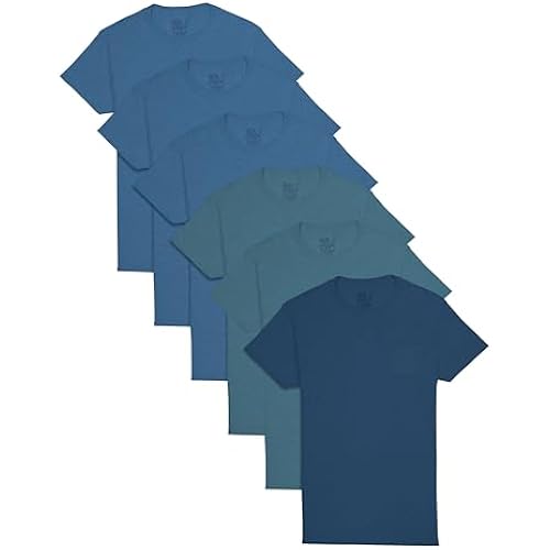 Fruit of The Loom Mens Pocket Tee Undershirts, Moisture Wicking & Tag Free, Short Sleeve Pocket T-Shirts